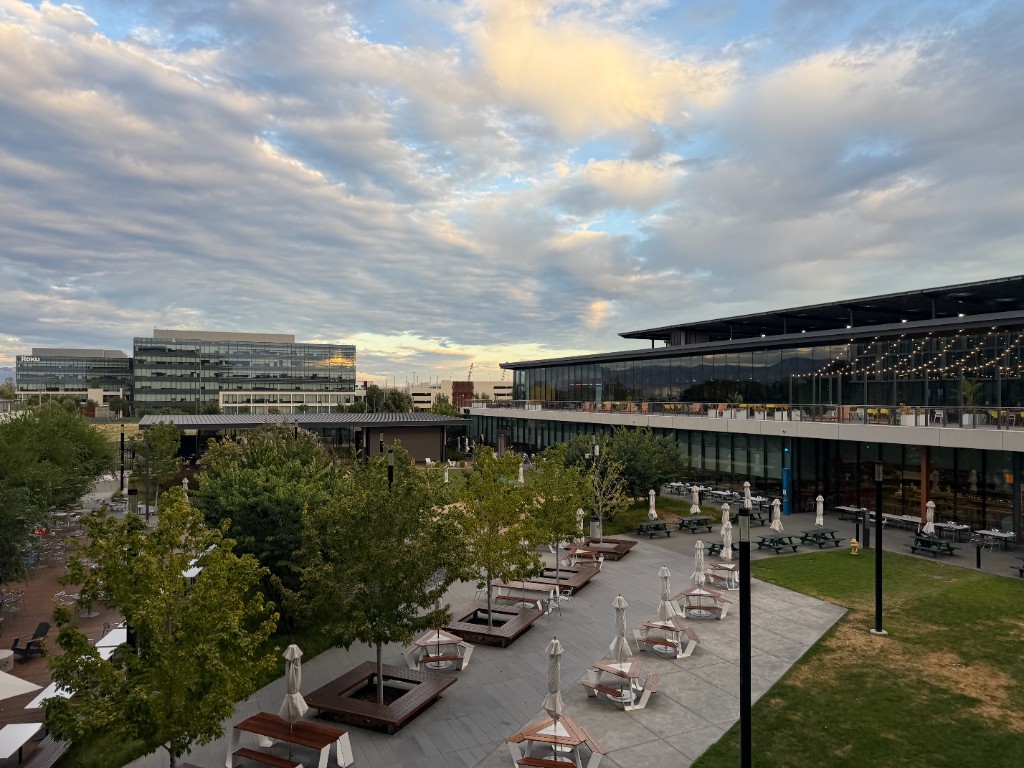 Outdoor plaza on the San Jose campus