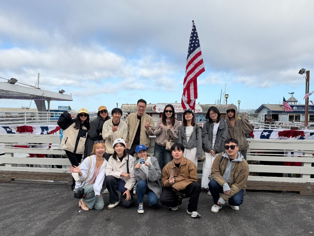 Team bonding at Monterey Bay